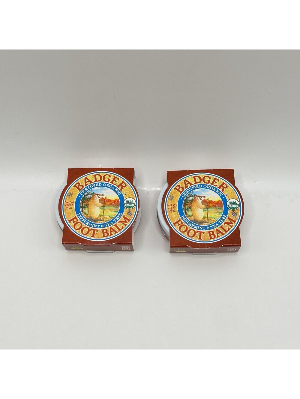 Lot Of 2 Badger Mini Foot Balm - Cruelty Free